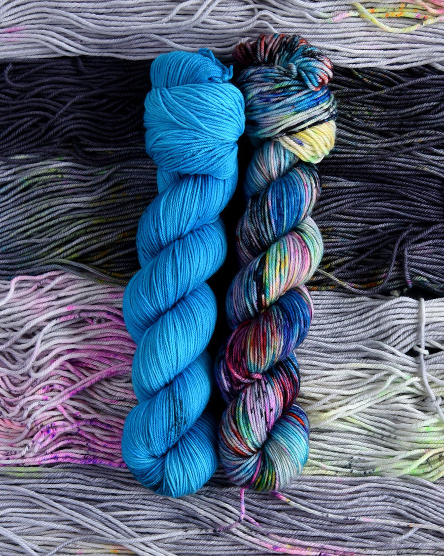 Destination Yarn fingering weight yarn Electric Blue