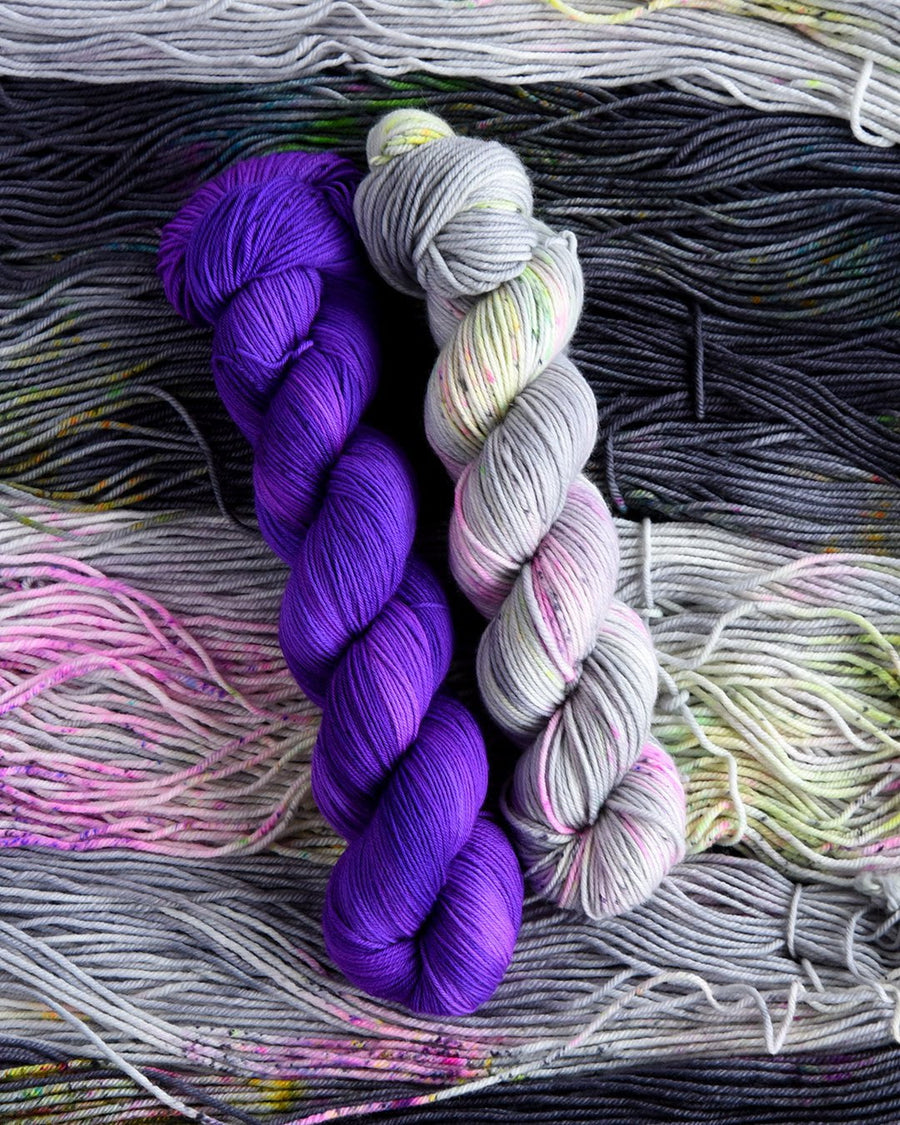 Destination Yarn fingering weight yarn Electric Purple