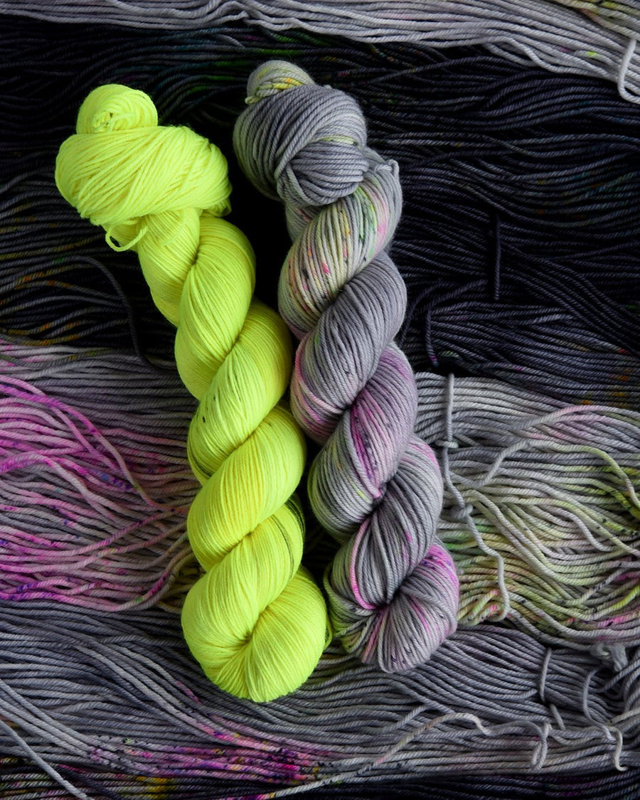 Destination Yarn fingering weight yarn Electric Yellow