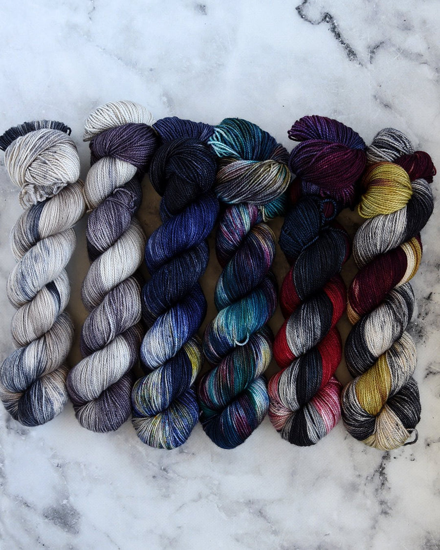 Destination Yarn fingering weight yarn PARIS Collection Variegated Colorways Set