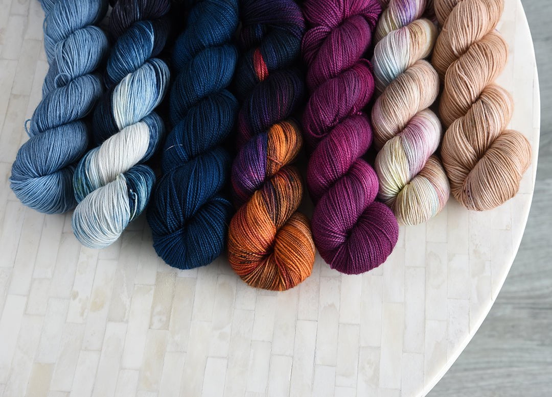 Destination Yarn fingering weight yarn Texas Collection 2023 Full Skein Set