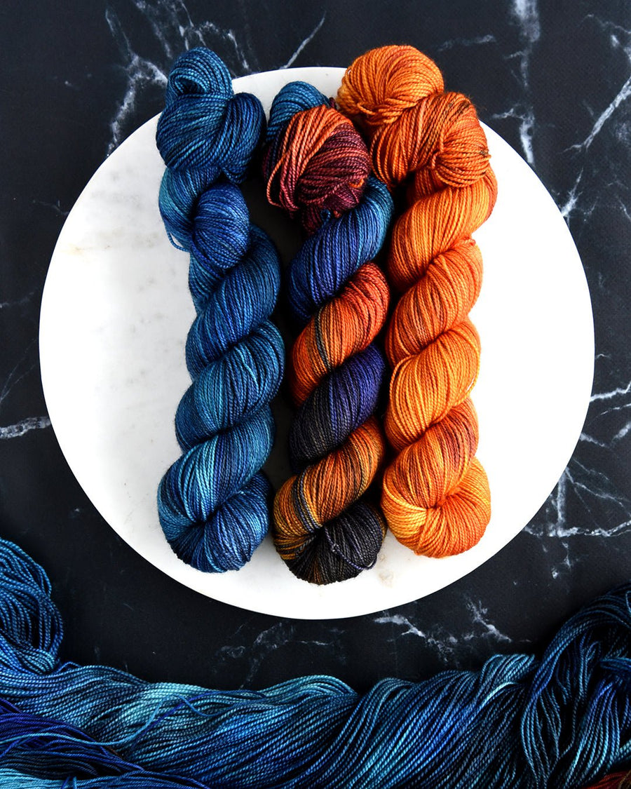 Destination Yarn fingering weight yarn Total Eclipse Trio