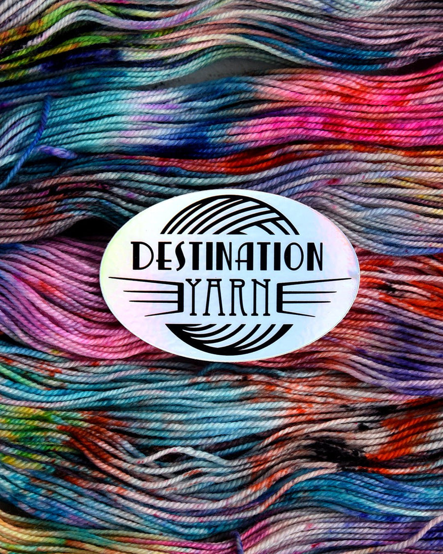 Destination Yarn Sticker Destination Yarn Holographic Logo - Sticker