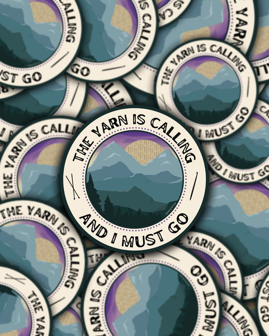 Destination Yarn Sticker The Yarn is Calling - Sticker