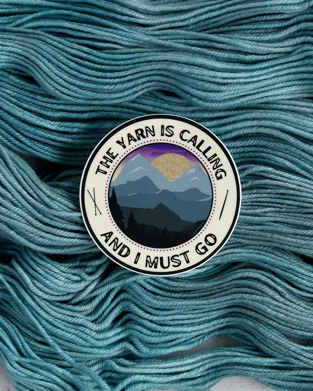 Destination Yarn Sticker The Yarn is Calling - Sticker