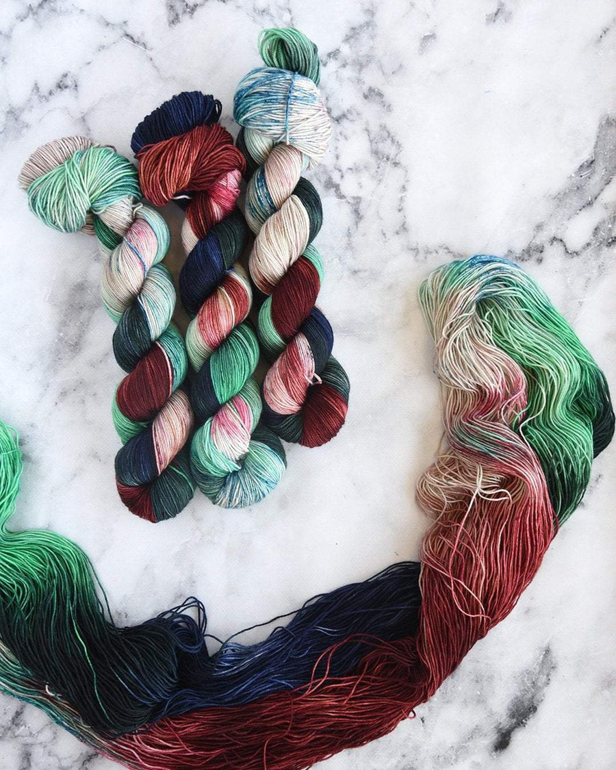 Destination Yarn fingering weight yarn Chicago Art Institute Full Skein Set