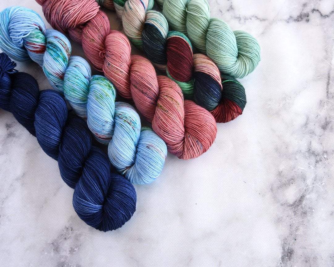 Destination Yarn fingering weight yarn Chicago Art Institute Full Skein Set