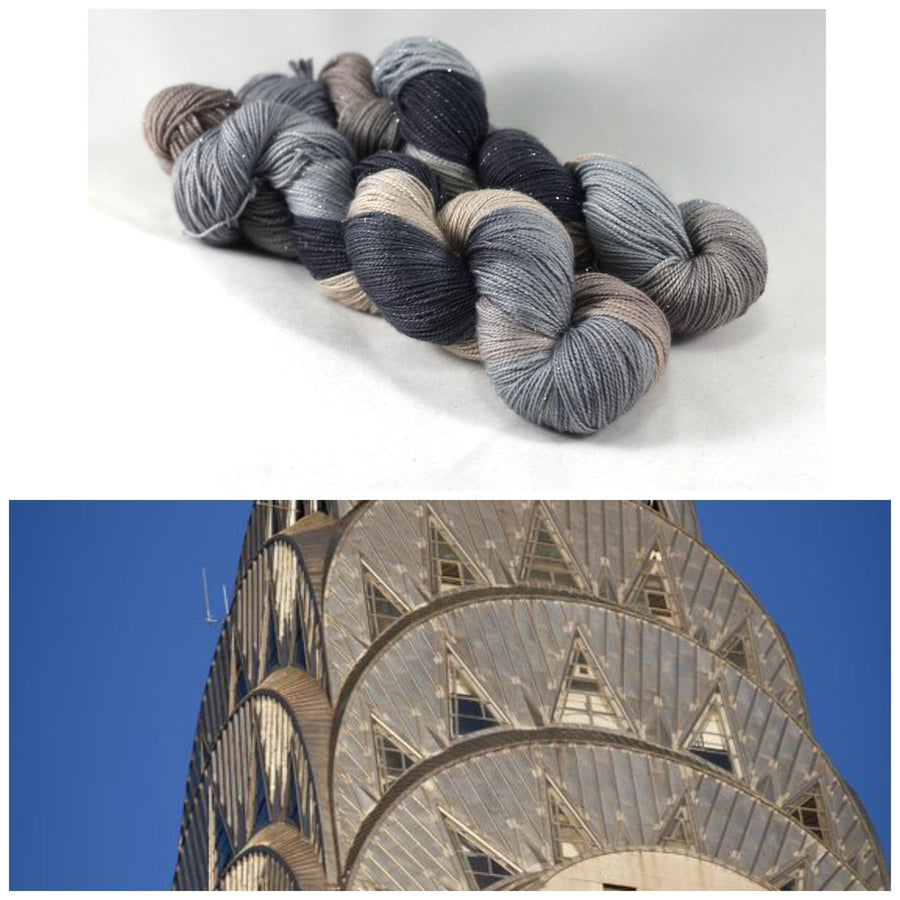 Destination Yarn fingering weight yarn Chrysler Building