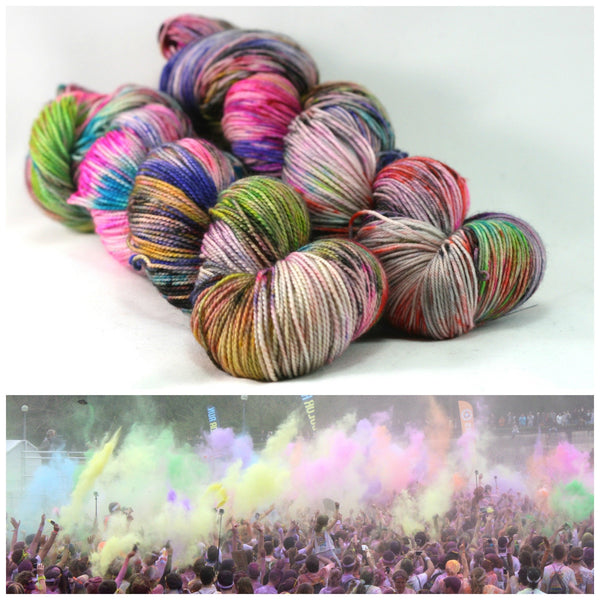 Color Run Yarn - Neon Speckled Yarn, Speckled Yarn, Yarn with Speckles -  Destination Yarn