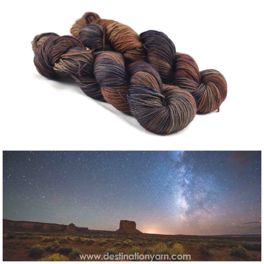 Destination Yarn fingering weight yarn DESERT NIGHT