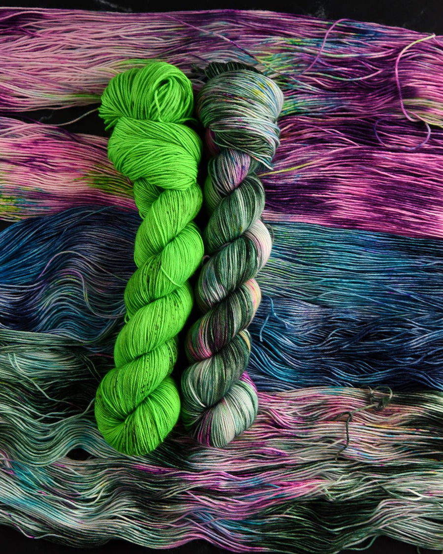 Destination Yarn fingering weight yarn Forest Sprite
