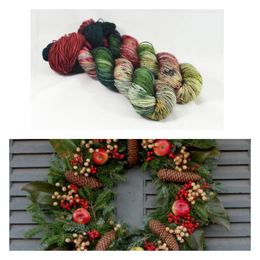 Destination Yarn fingering weight yarn Holidays at Williamsburg