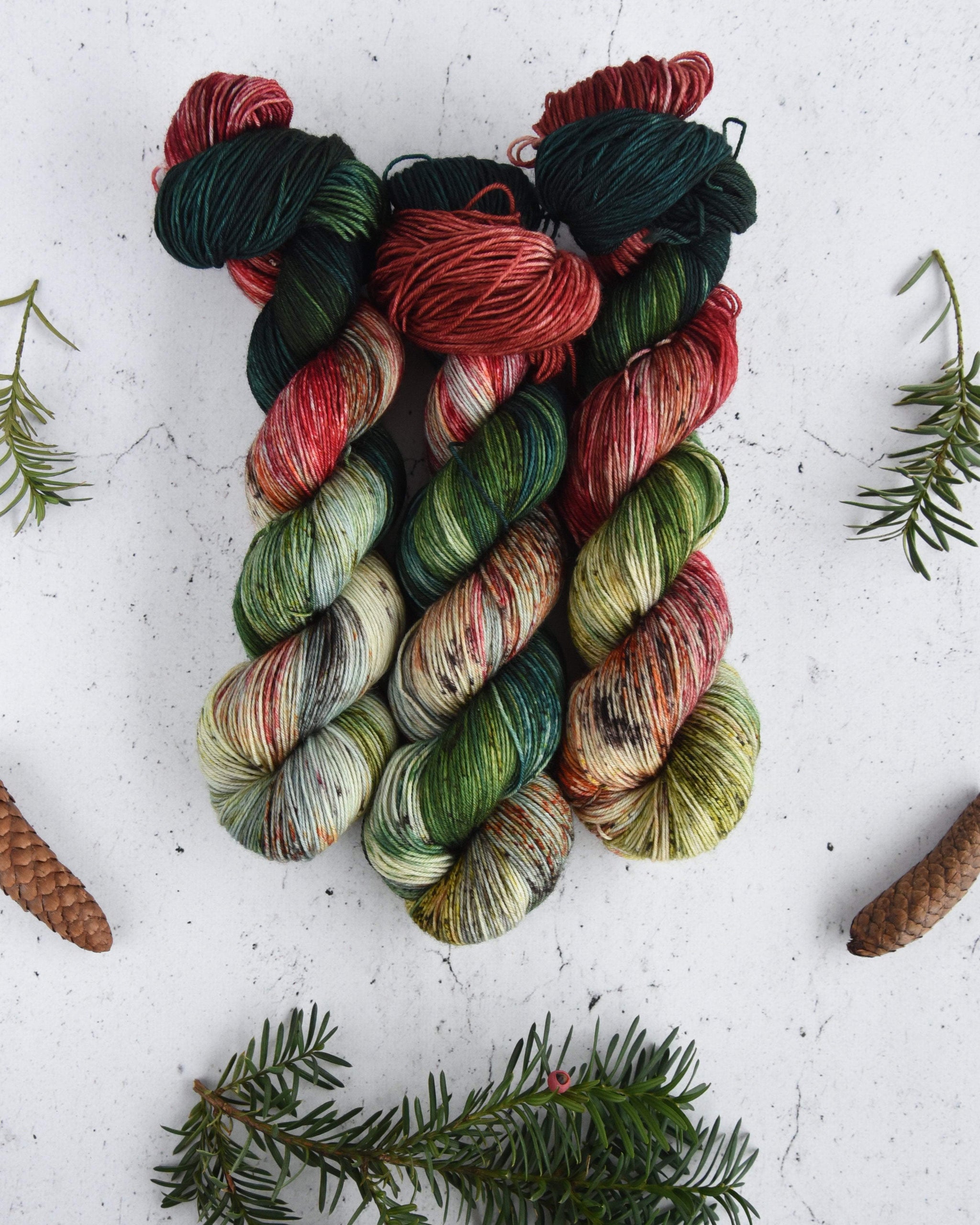 Destination Yarn fingering weight yarn Holidays at Williamsburg