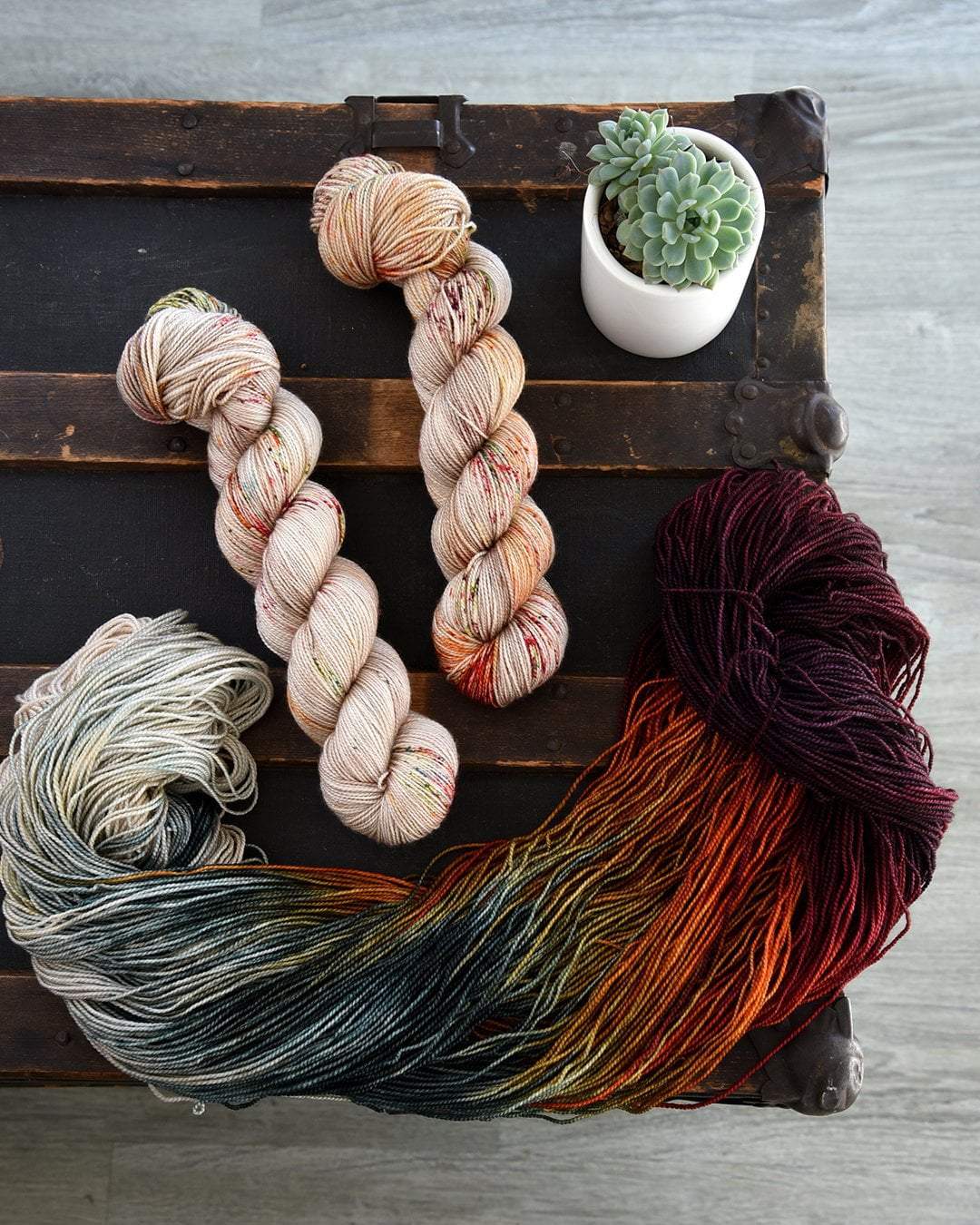 Destination Yarn fingering weight yarn Little Miami River