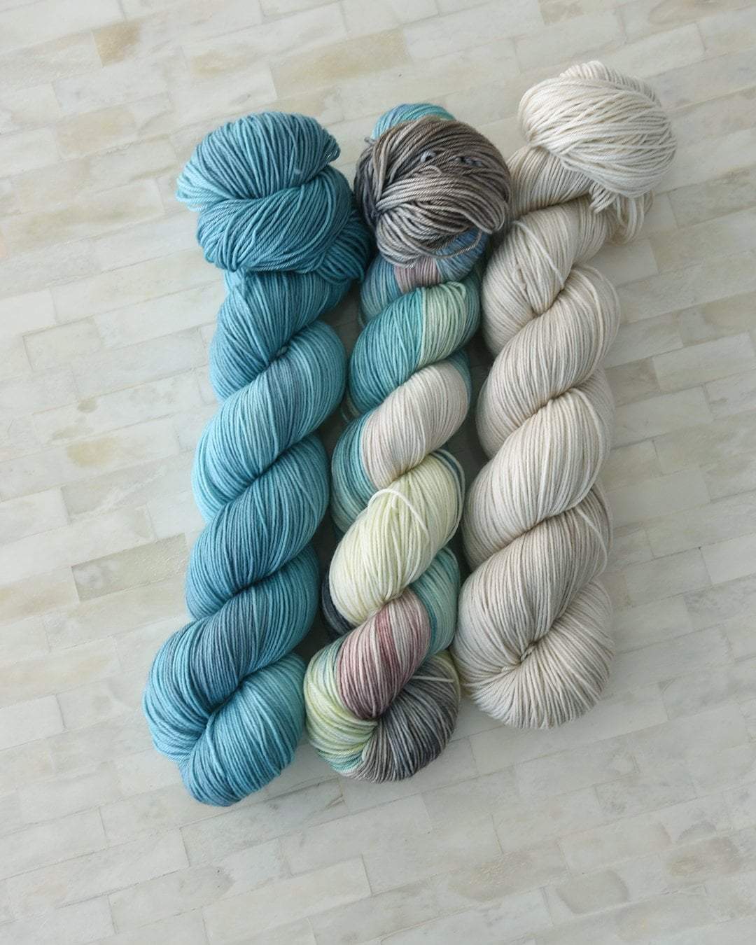 Destination Yarn fingering weight yarn Mediterranean Set- dyed to order