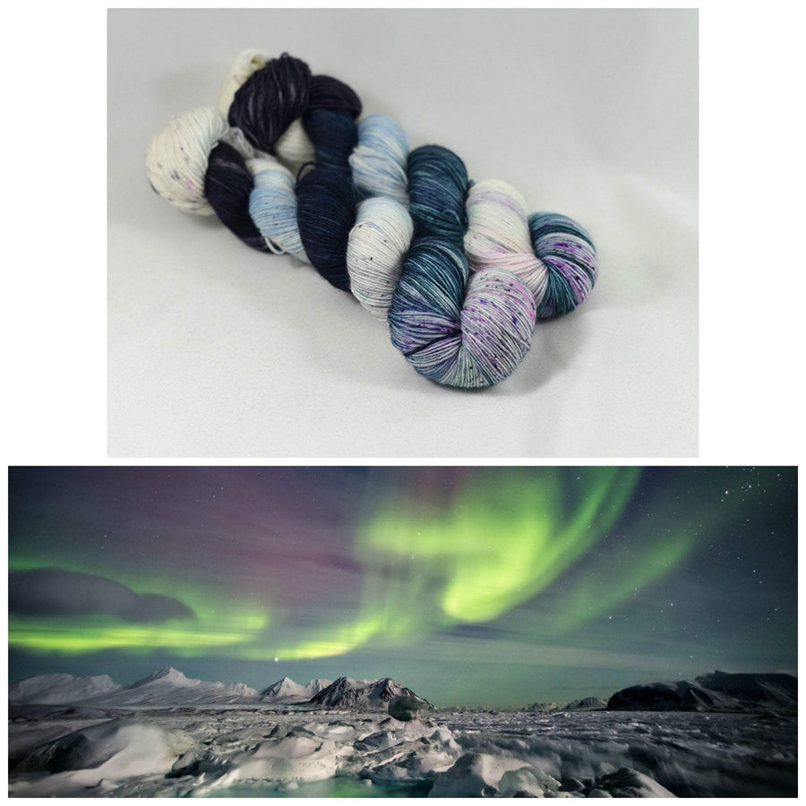 Destination Yarn fingering weight yarn North Pole