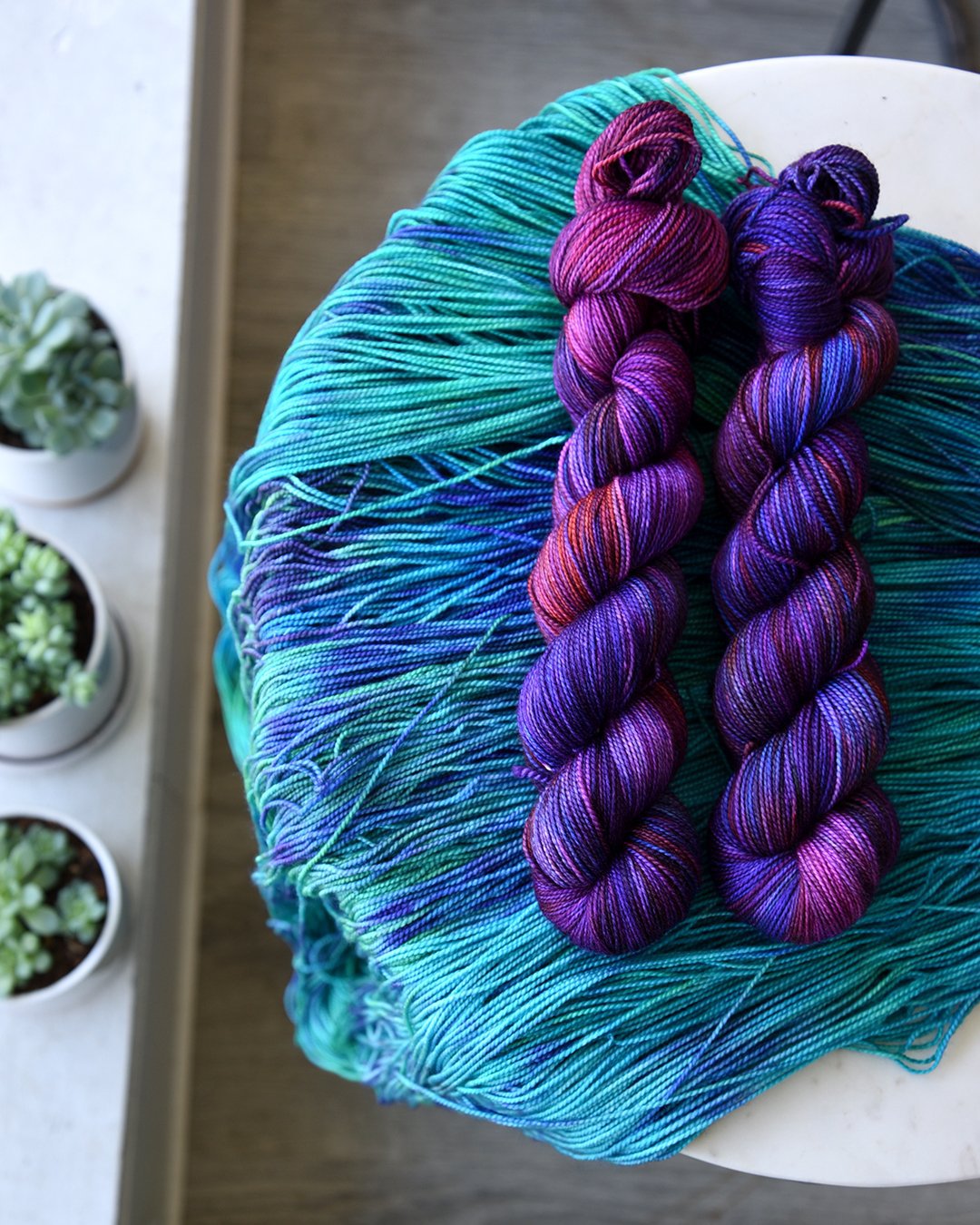 Destination Yarn fingering weight yarn Shot Girl Summer
