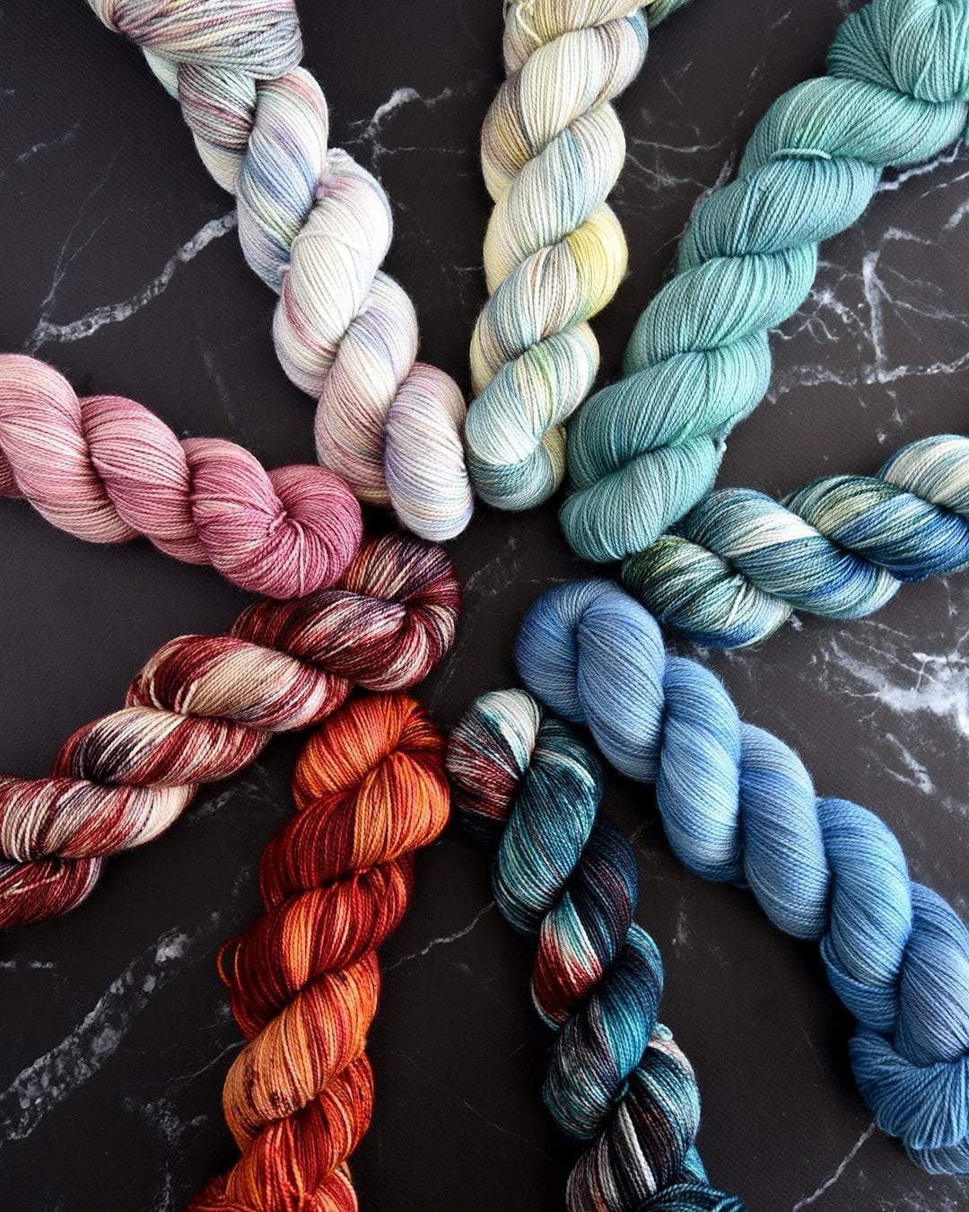 Destination Yarn fingering weight yarn Solar System - FULL SKEIN SET