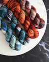 Destination Yarn fingering weight yarn Variegated Planets Set - DYED TO ORDER
