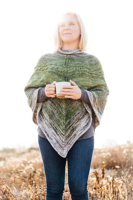 Destination Yarn Knitting Kit Sound Stone Poncho Kit