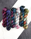 Destination Yarn fingering weight yarn All the World is a Stage - FULL SKEIN SET