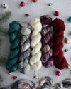 Destination Yarn fingering weight yarn Almost Christmas 4 skein set