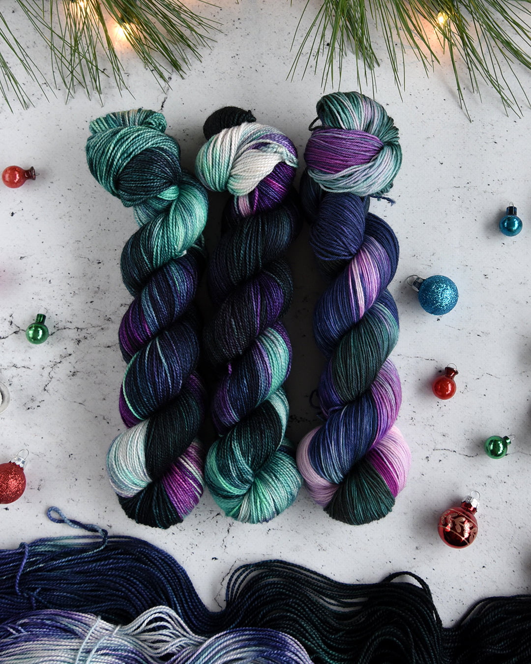 Destination Yarn fingering weight yarn Arctic Sky