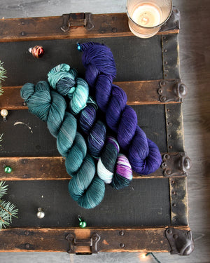 Destination Yarn fingering weight yarn Arctic Sky Trio