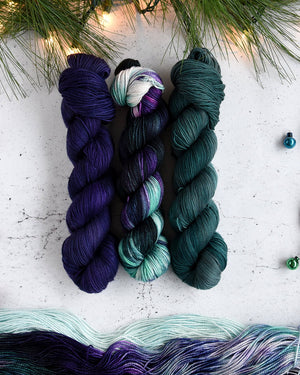 Destination Yarn fingering weight yarn Arctic Sky Trio