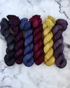 Destination Yarn fingering weight yarn Bordeaux - all weights