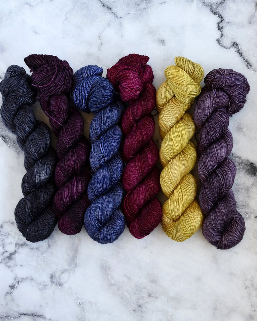 Destination Yarn Mini Skein Set PARIS Collection Tonal Colorways - MINI SKEIN SET