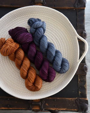 Destination Yarn fingering weight yarn Bordeaux - dyed to order