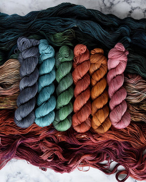 Destination Yarn fingering weight yarn Cactus Bloom