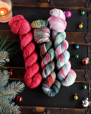 Destination Yarn fingering weight yarn Cranberry