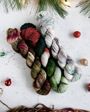 Destination Yarn fingering weight yarn Farmhouse Christmas