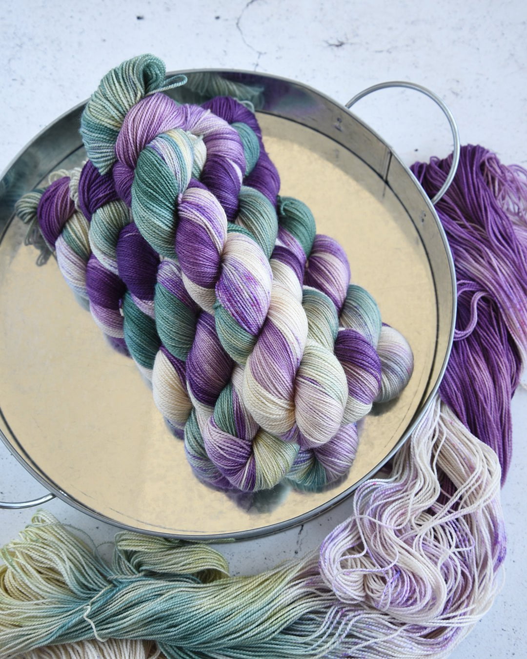 Destination Yarn fingering weight yarn First Class MCN Wisteria Season in London