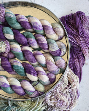 Destination Yarn fingering weight yarn First Class MCN Wisteria Season in London