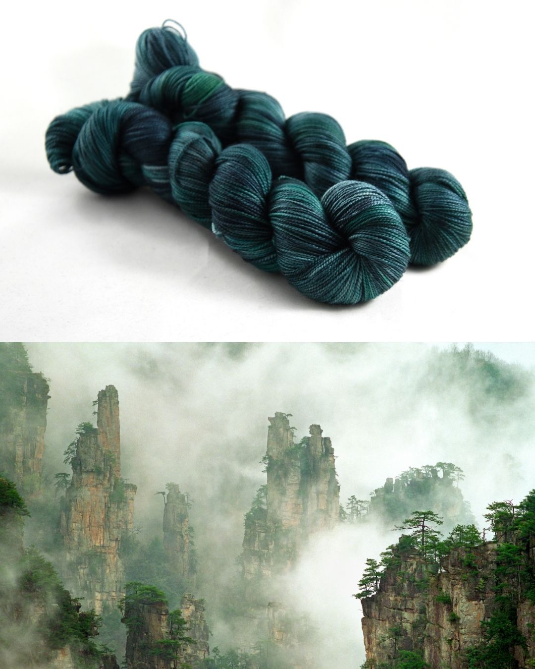 Destination Yarn fingering weight yarn First Class MCN Zhangjiajie Mountains