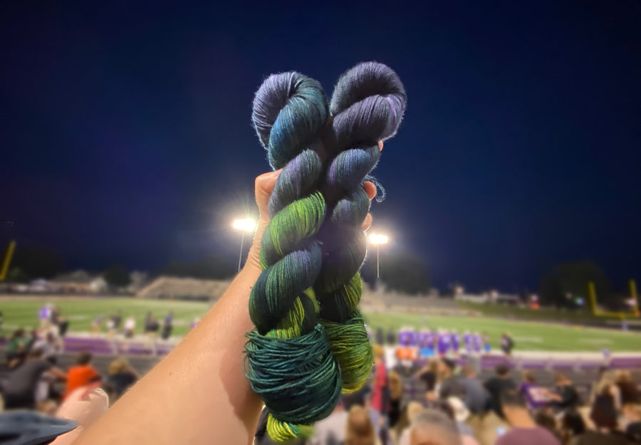 Destination Yarn fingering weight yarn Friday Night Lights