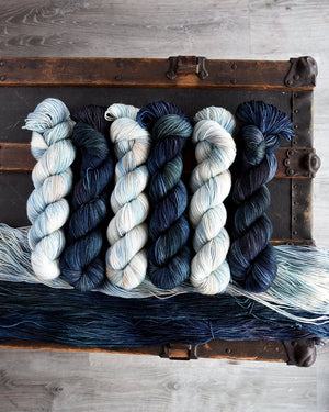 Destination Yarn fingering weight yarn Frozen Great Lake