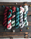 Destination Yarn fingering weight yarn Holiday 2023 Collection - MINI SKEIN SET
