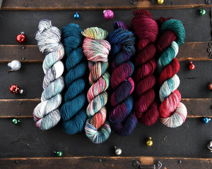Destination Yarn fingering weight yarn Holiday 2023 Collection - MINI SKEIN SET