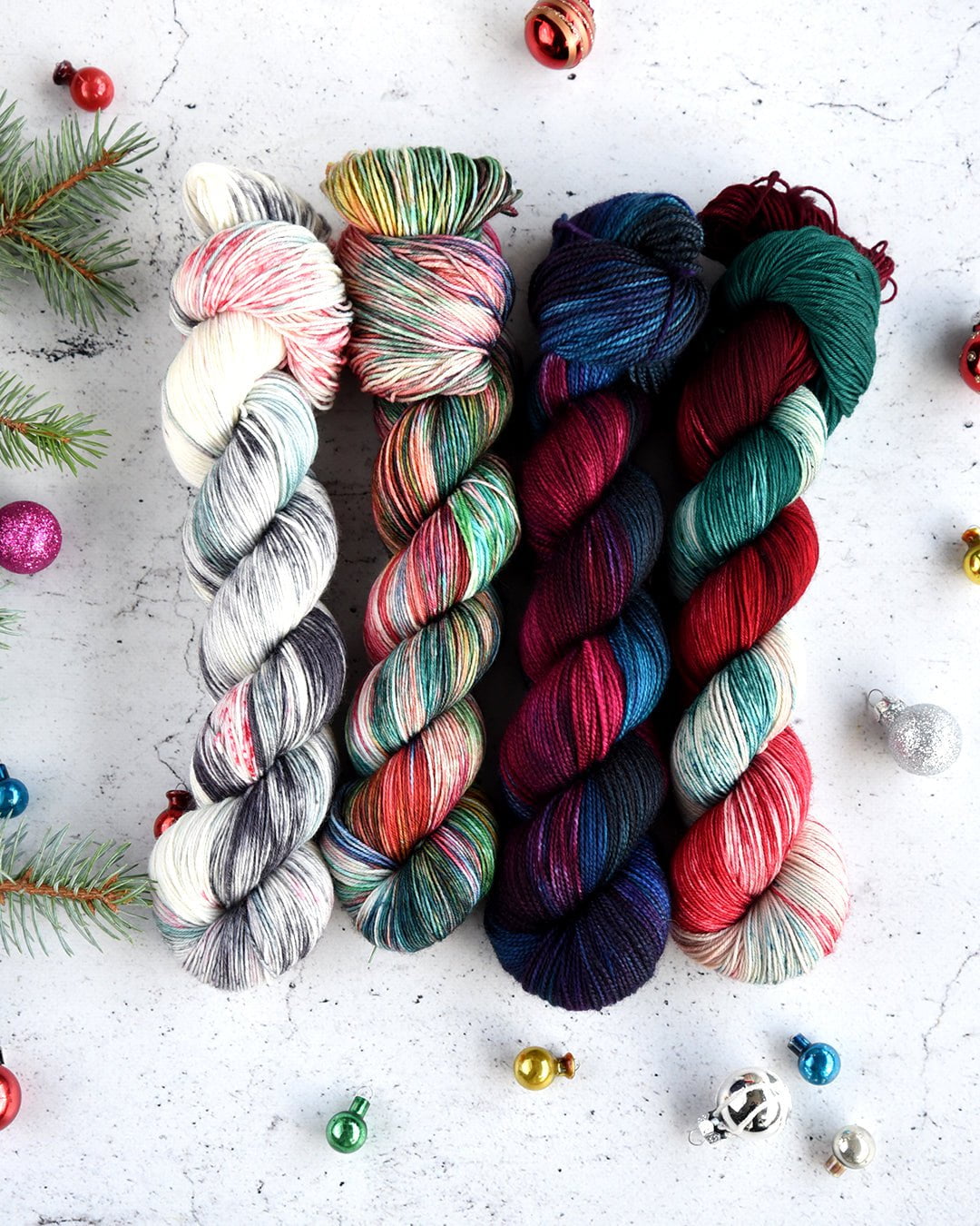 Destination Yarn fingering weight yarn Holiday 2023 New Colorways Set