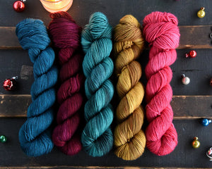 Destination Yarn fingering weight yarn Holiday 2023 Tonal Colorways Set