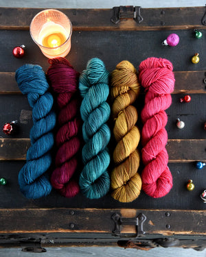 Destination Yarn fingering weight yarn Holiday 2023 Tonal Colorways Set