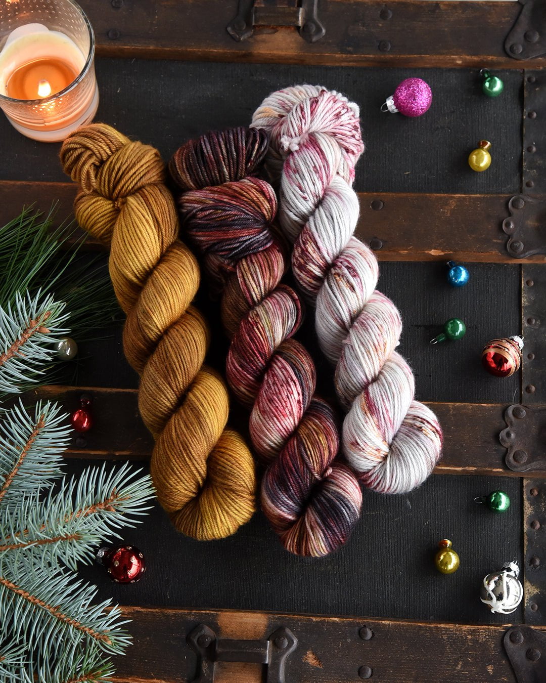 Destination Yarn fingering weight yarn Holiday Eras Collection - Groovy