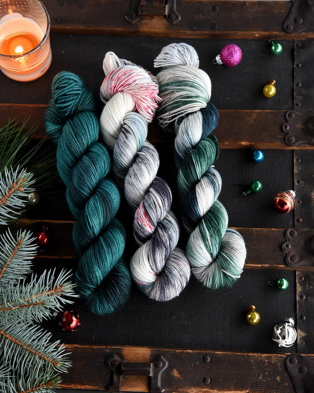 Destination Yarn fingering weight yarn Holiday Eras Collection - Natural