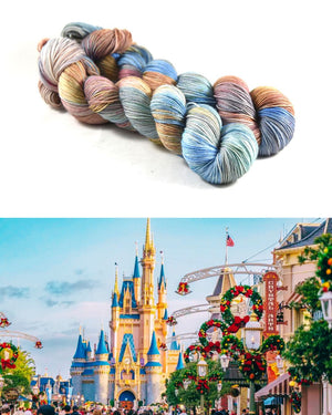 Destination Yarn fingering weight yarn Holidays at the Magic Kingdom