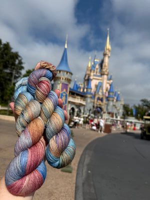 Destination Yarn fingering weight yarn Holidays at the Magic Kingdom