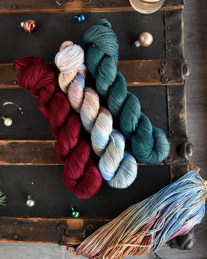 Destination Yarn fingering weight yarn Holidays at the Magic Kingdom Trio